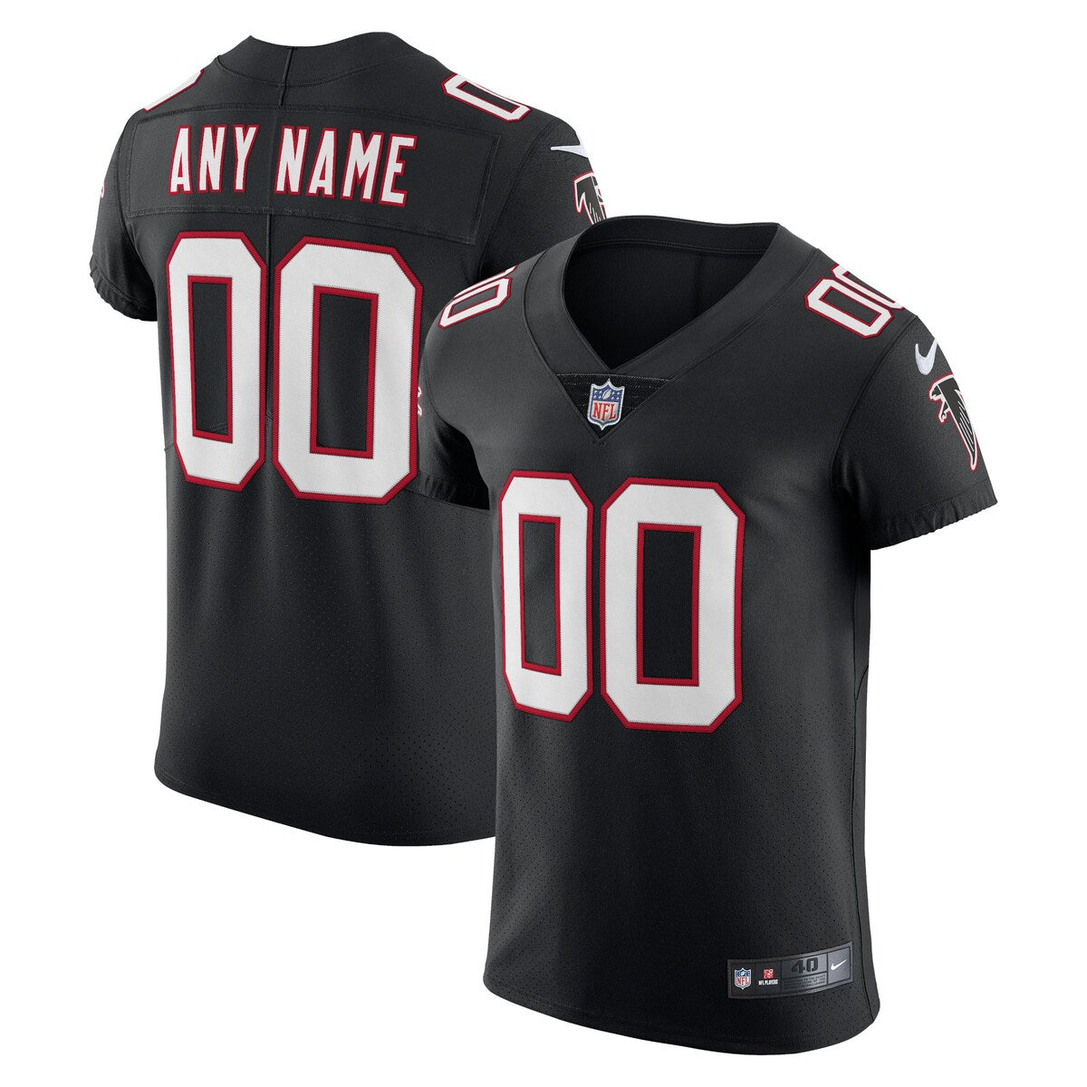 Atlanta Falcons Nike Alternate Vapor Elite Custom Jersey Black
