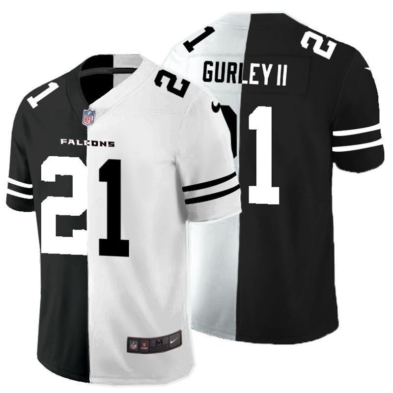 Atlanta Falcons Todd Gurley Ii 21 Nfl 2020 Black And White Jersey