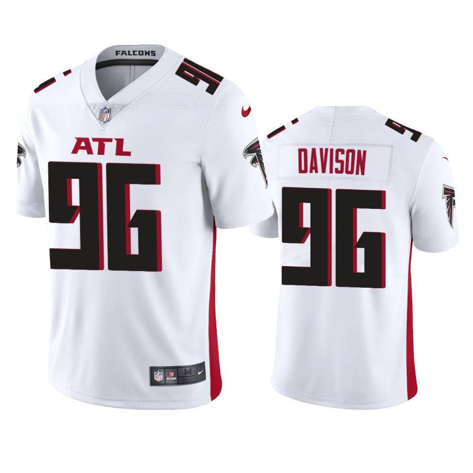 Atlanta Falcons Tyeler Davison White 2020 Vapor Limited Jersey Mens