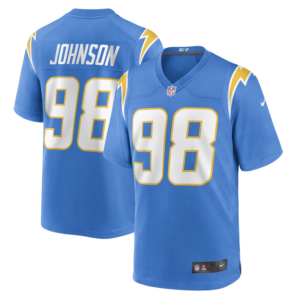 Austin Johnson Los Angeles Chargers Nike Game Player Jersey Powder Blue