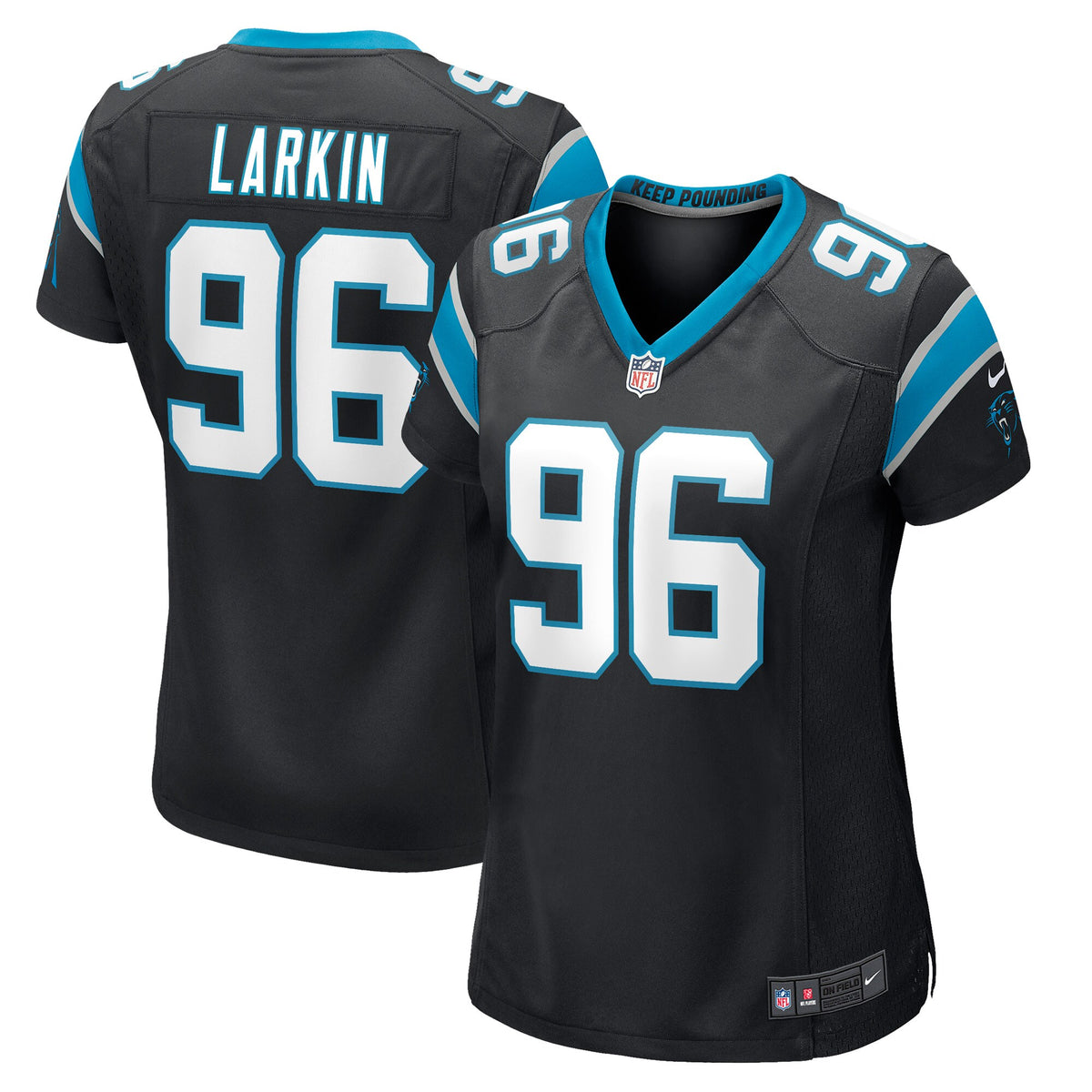 Austin Larkin Carolina Panthers Nike Womens Game Player Jersey Black