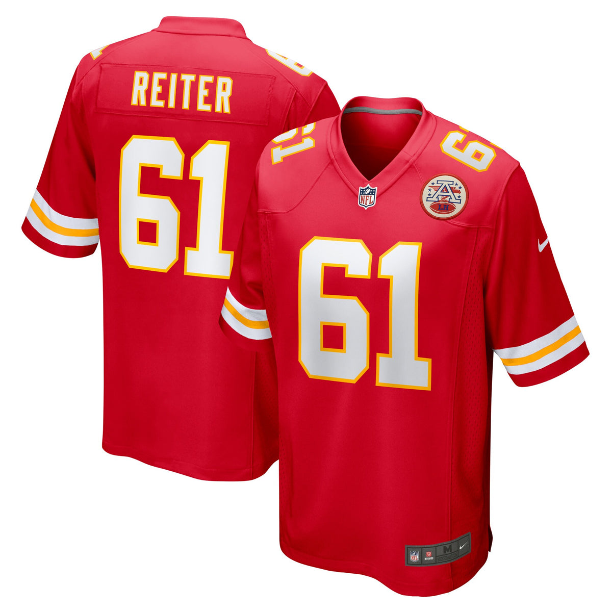 Austin Reiter Kansas City Chiefs Nike Game Player Jersey Red