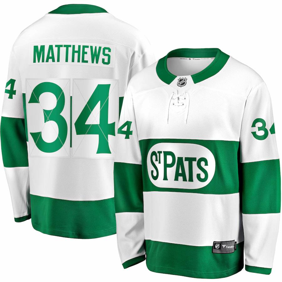 Auston Matthews Toronto St Pats Fanatics Branded Premier Breakaway Player Jersey White
