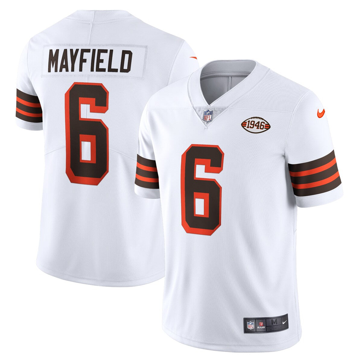 Baker Mayfield Cleveland Browns Nike 1946 Collection Alternate Vapor Limited Jersey White