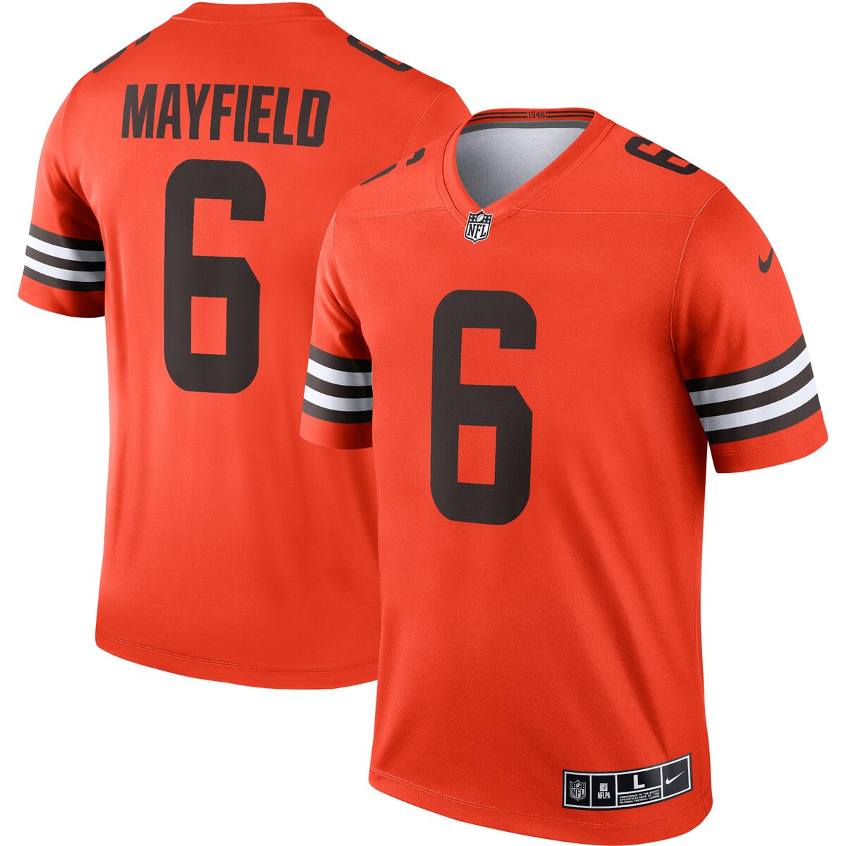 Baker Mayfield Cleveland Browns Nike Inverted Legend Jersey Orange