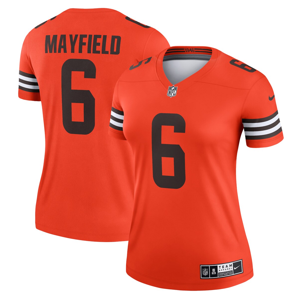 Baker Mayfield Cleveland Browns Nike Womens Inverted Legend Jersey Orange