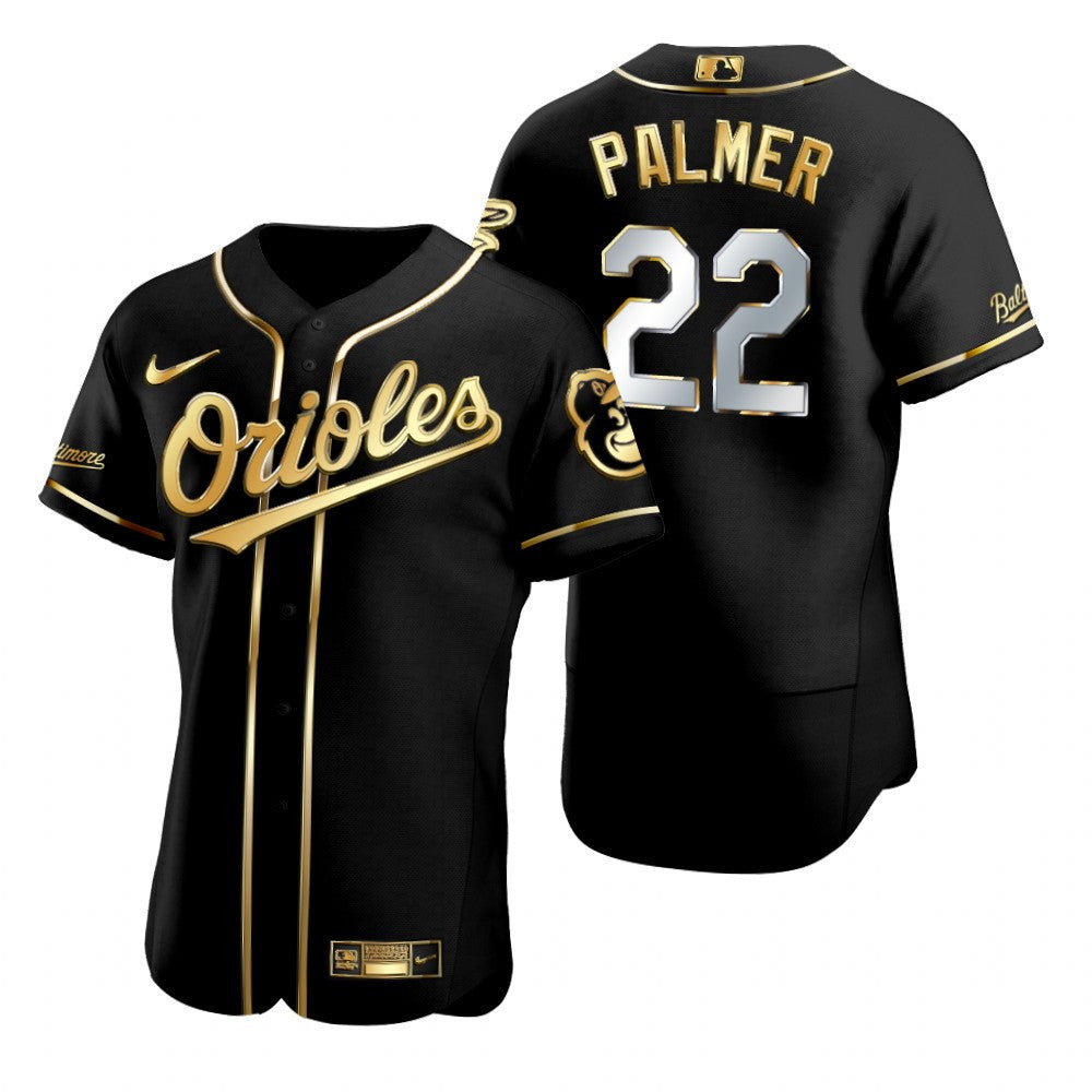 Baltimore Orioles 22 Jim Palmer Mlb Golden Brandedition Black Jersey Gift For Orioles Fans