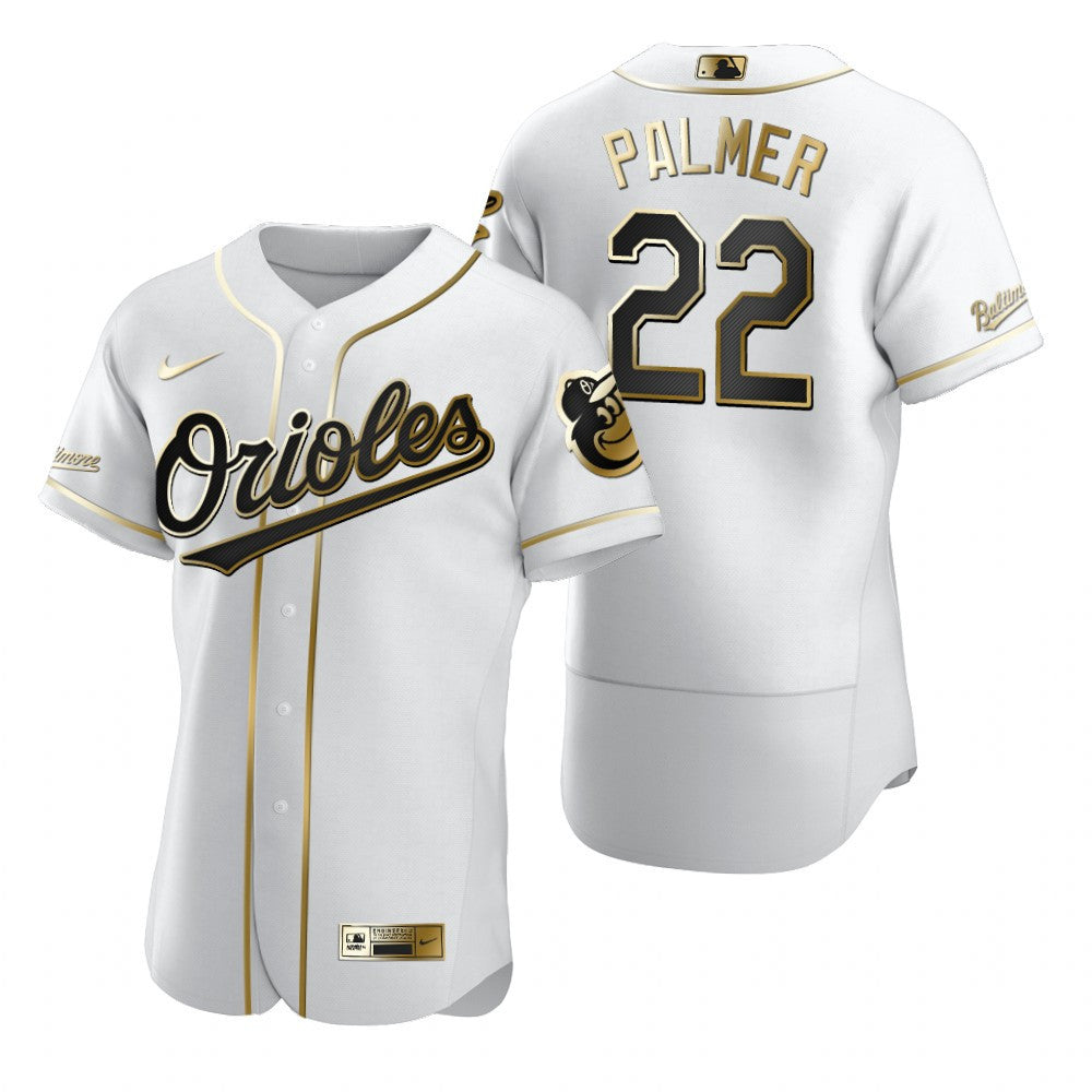 Baltimore Orioles 22 Jim Palmer Mlb Golden Brandedition White Jersey Gift For Orioles Fans