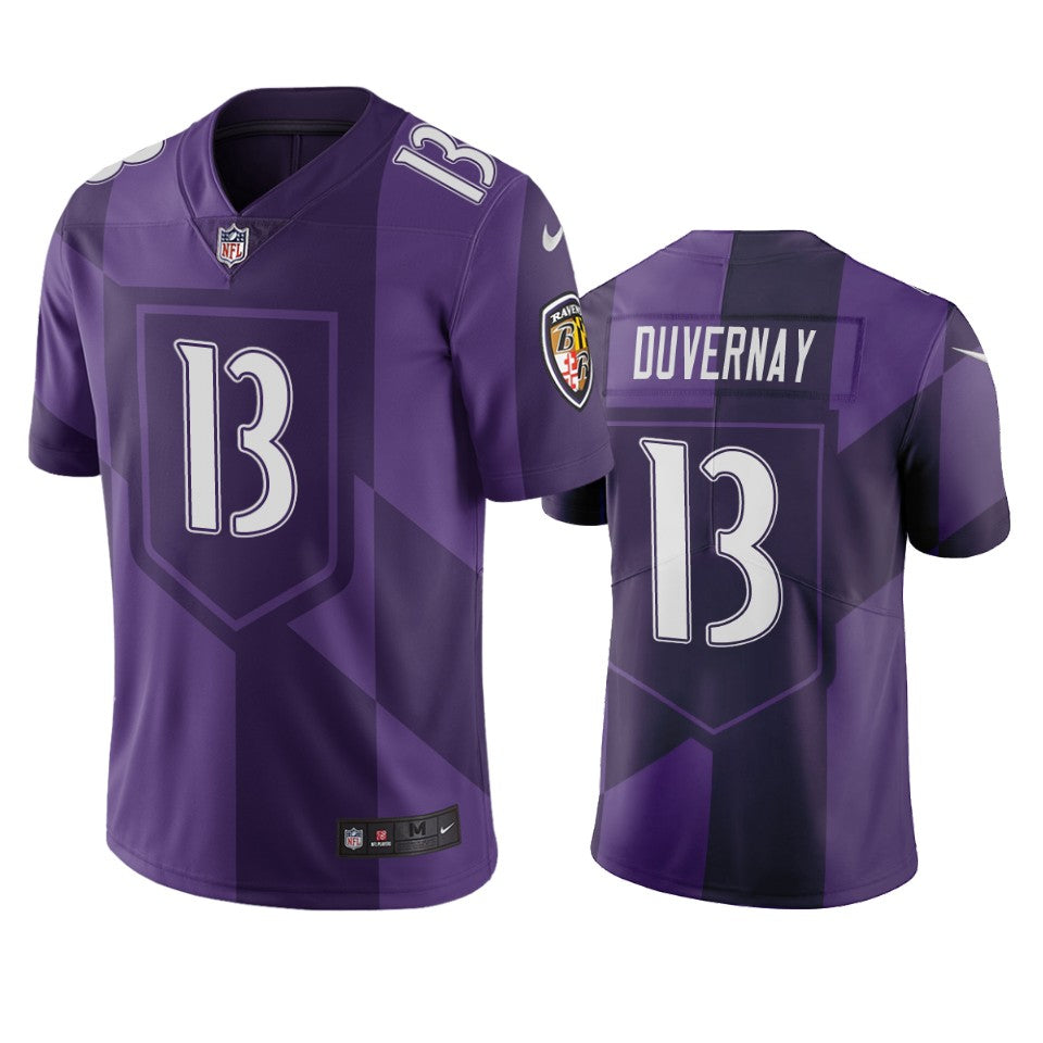 Baltimore Ravens Devin Duvernay Purple City Edition Vapor Limited Jersey