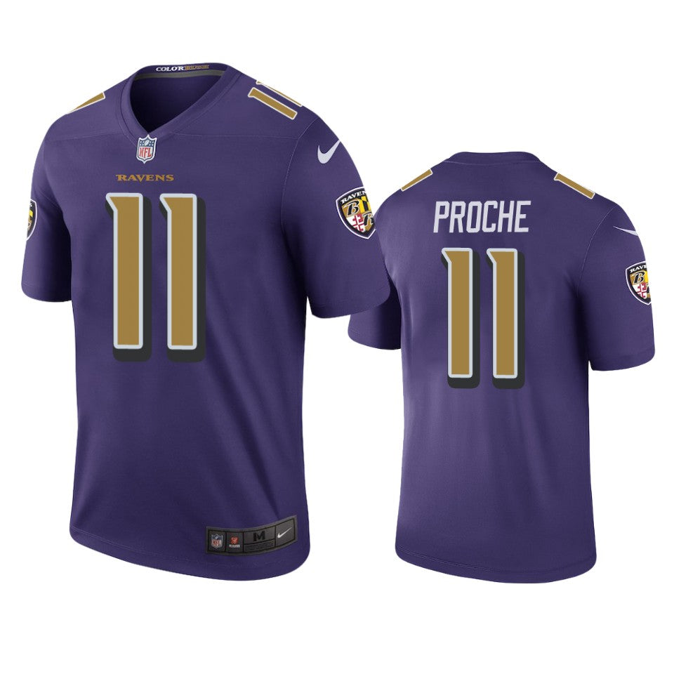 Baltimore Ravens James Proche Purple Color Rush Legend Jersey