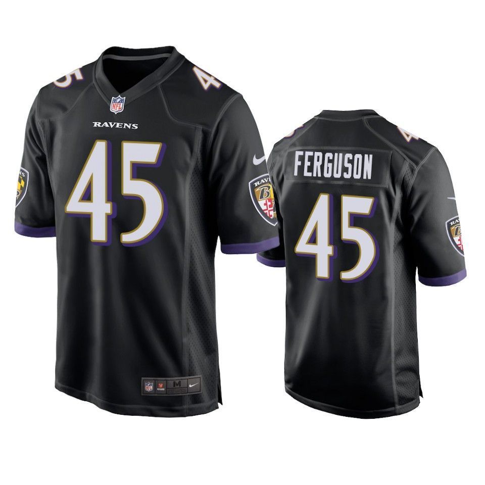 Baltimore Ravens Jaylon Ferguson 2019 Nfl Draft Black Game Jersey
