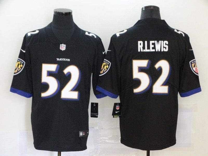 Baltimore Ravens Ray Lewis 52 2020 Nfl Black Jersey Jersey