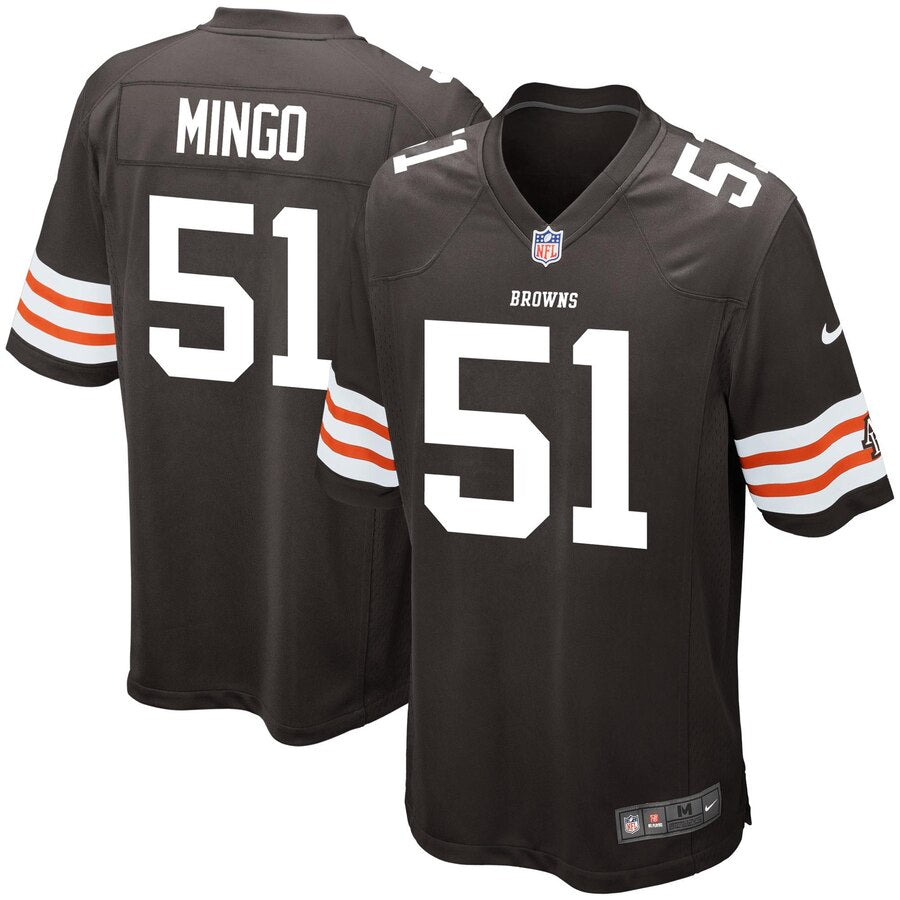 Barkevious Mingo Cleveland Browns Historic Logo Nike Youth Team Color Game Jersey Brown