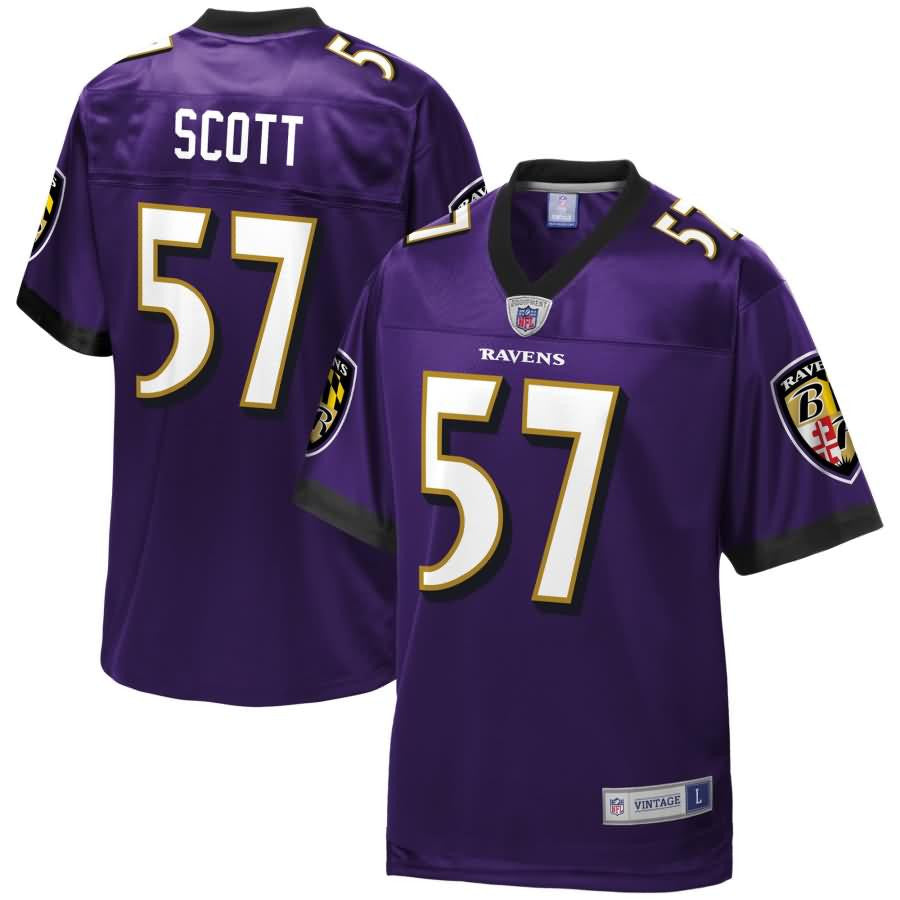Bart Scott Baltimore Ravens Nfl Pro Line Retired Player Jersey Purple