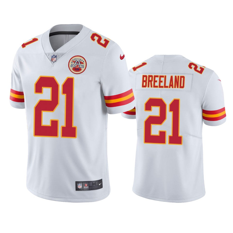 Bashaud Breeland Kansas City Chiefs White Vapor Limited Jersey