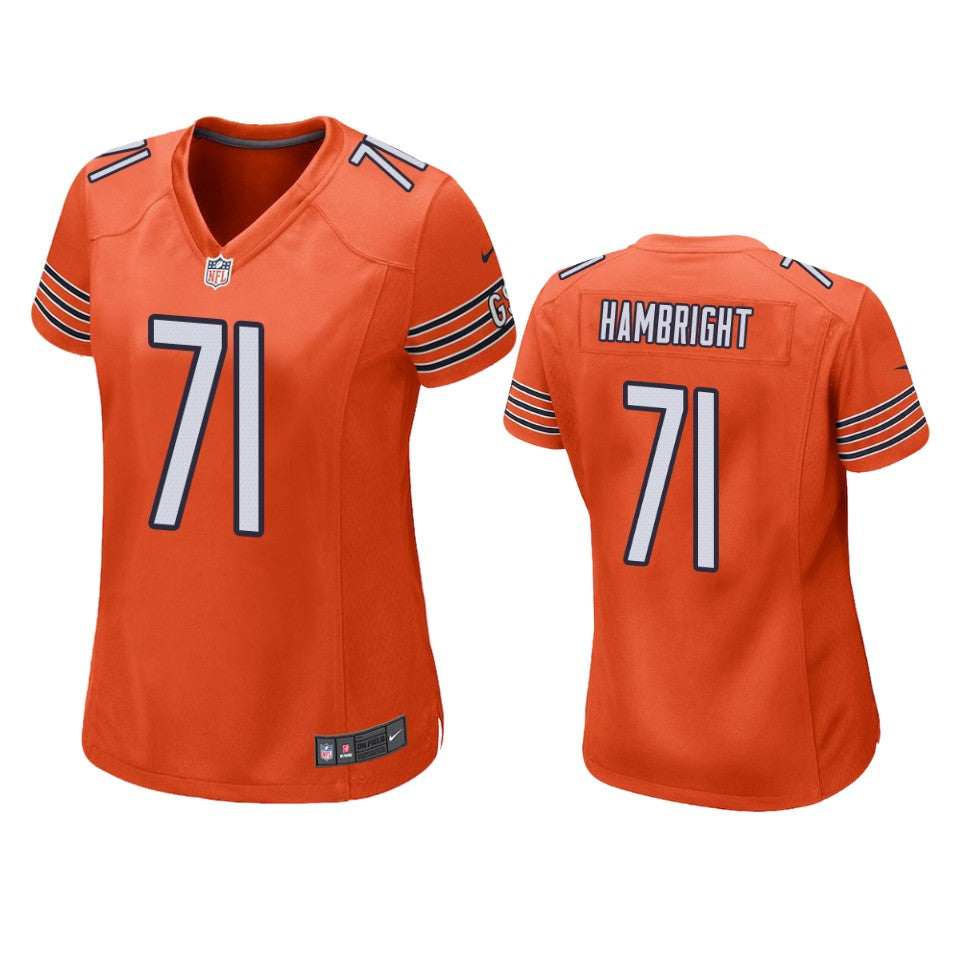 Bears Arlington Hambright Alternate Game Orange Jersey