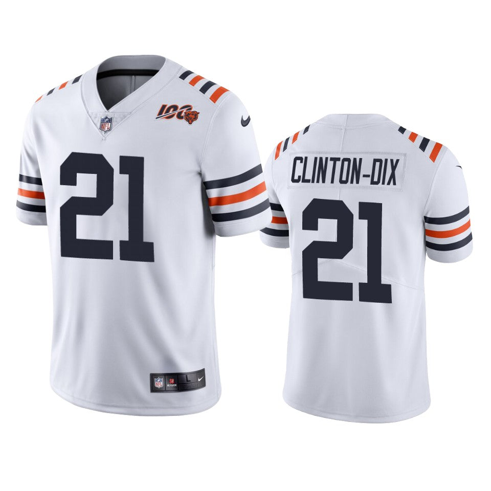 Bears Ha Ha Clinton dix White 100th Season Alternate Classic Limited Jersey