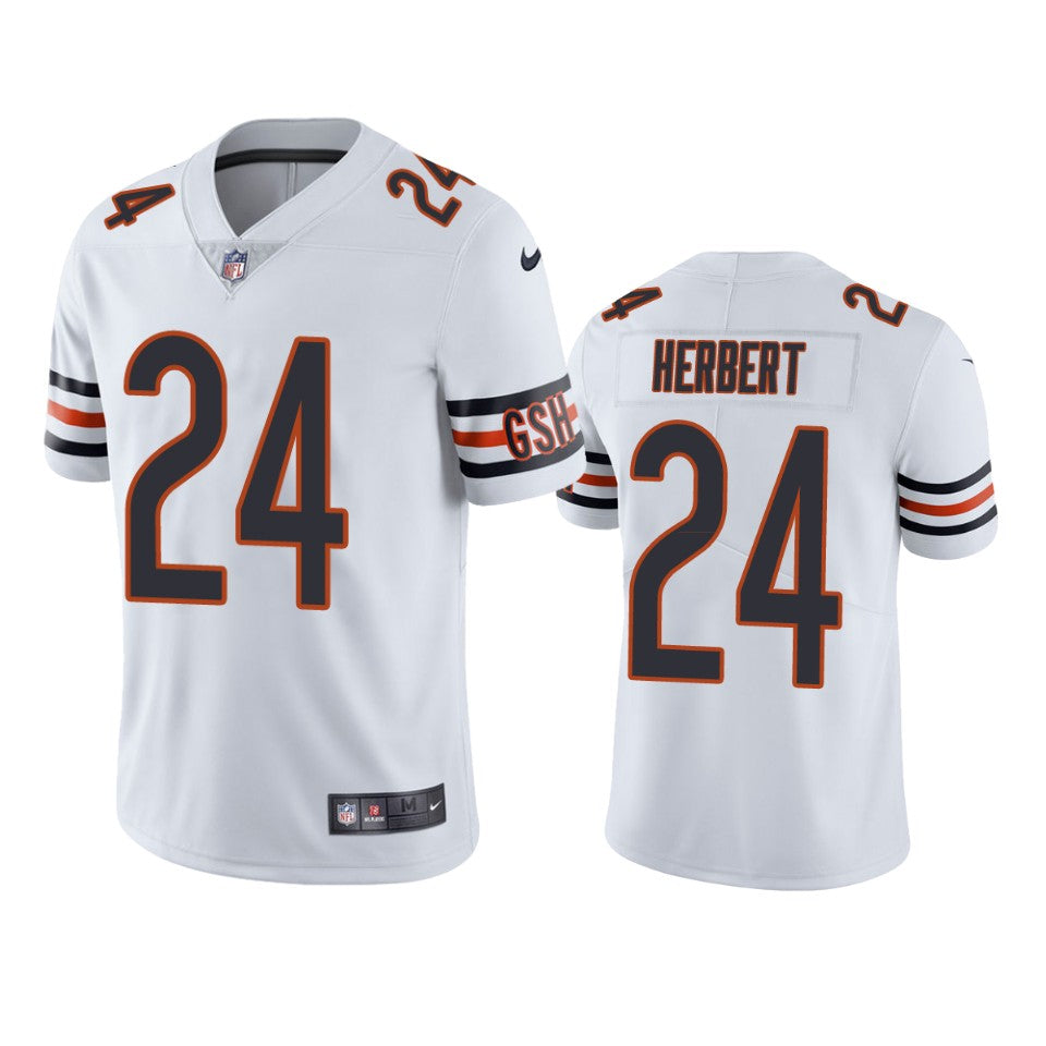 Bears Khalil Herbert Vapor Limited White Jersey