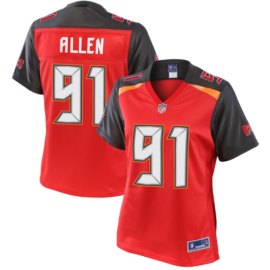 Beau Allen Tampa Bay Buccaneers Nfl Pro Line Womens Player Jersey Red