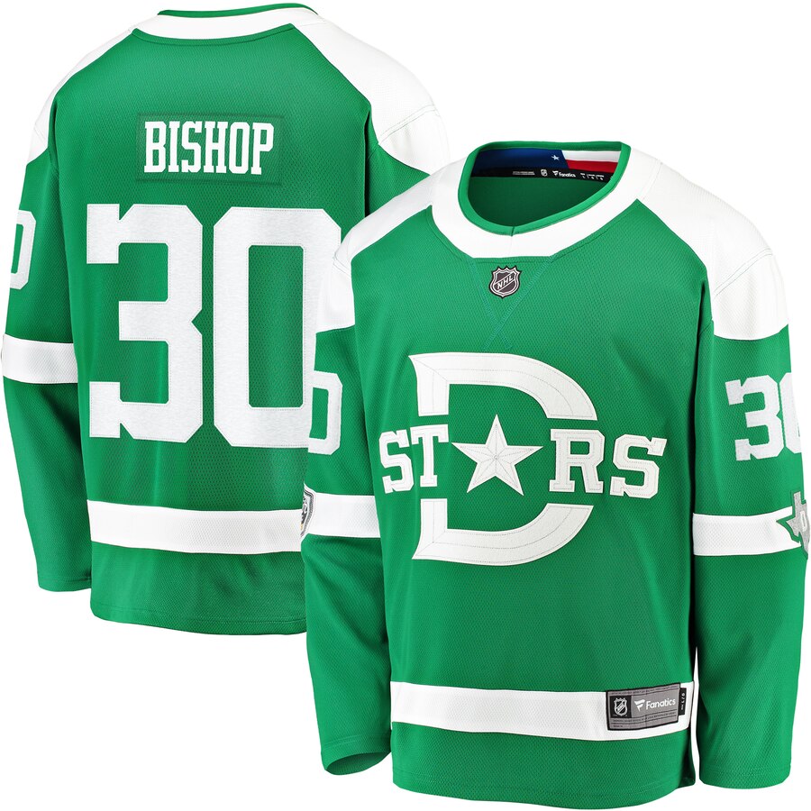 Ben Bishop Dallas Stars Fanatics Branded 2020 Winter Classic Breakaway Player Jersey Green
