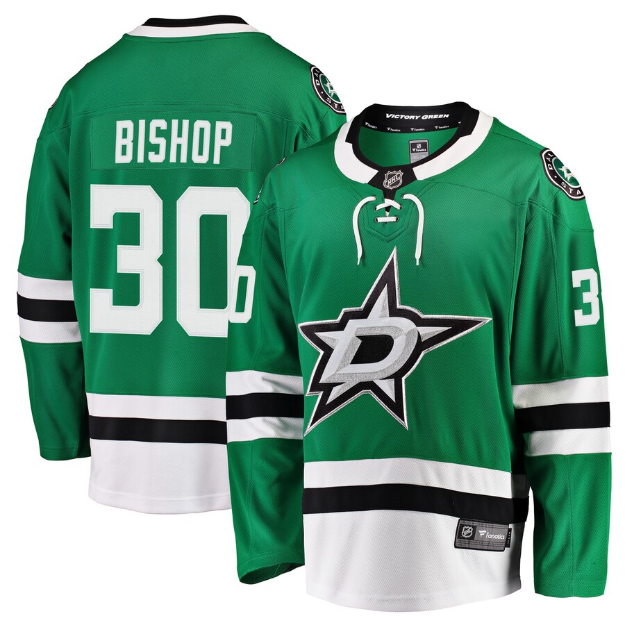 Ben Bishop Dallas Stars Fanatics Branded Breakaway Jersey Kelly Green