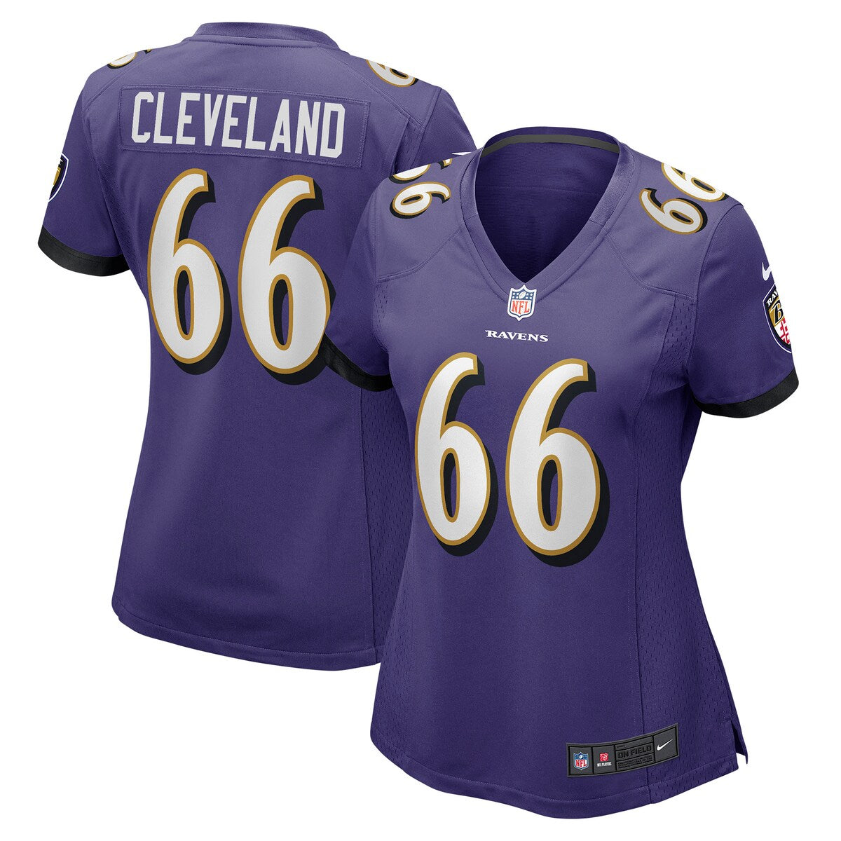 Ben Cleveland Baltimore Ravens Nike Womens Game Jersey Purple