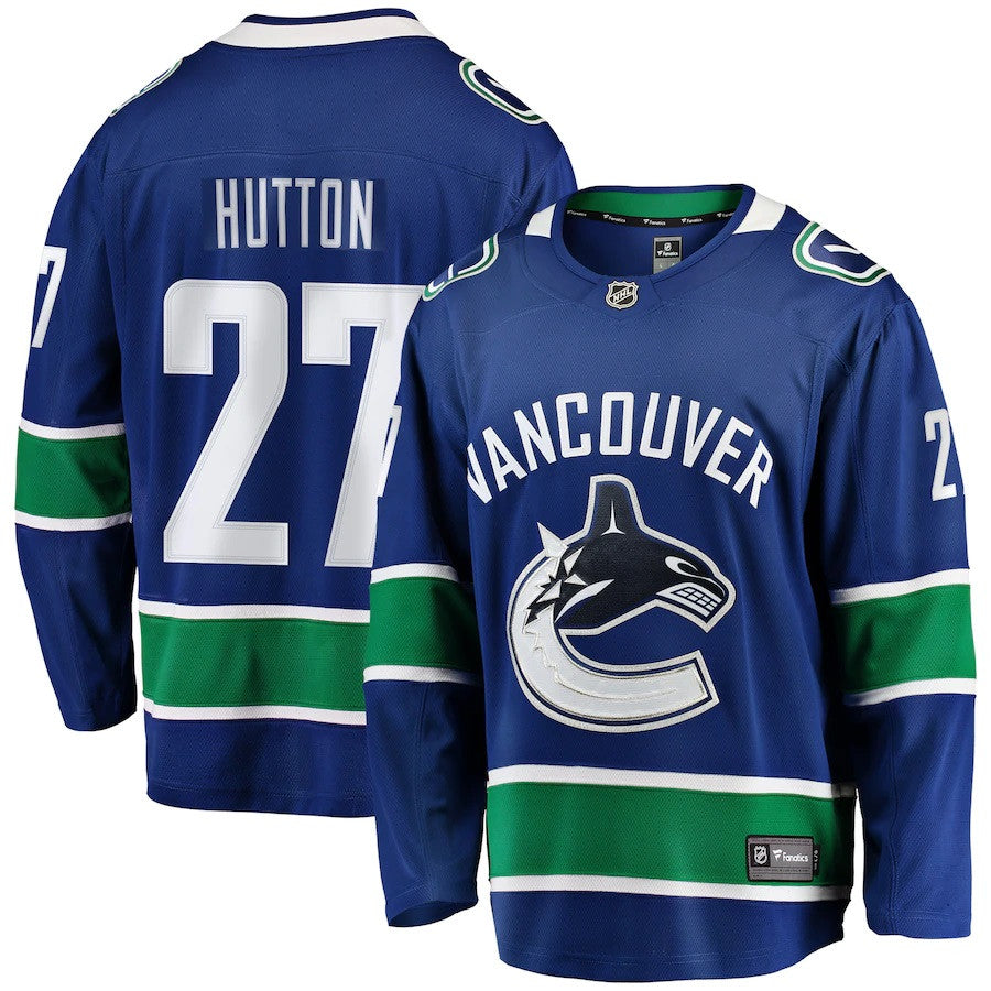 Ben Hutton Vancouver Canucks Fanatics Branded Breakaway Player Jersey Blue