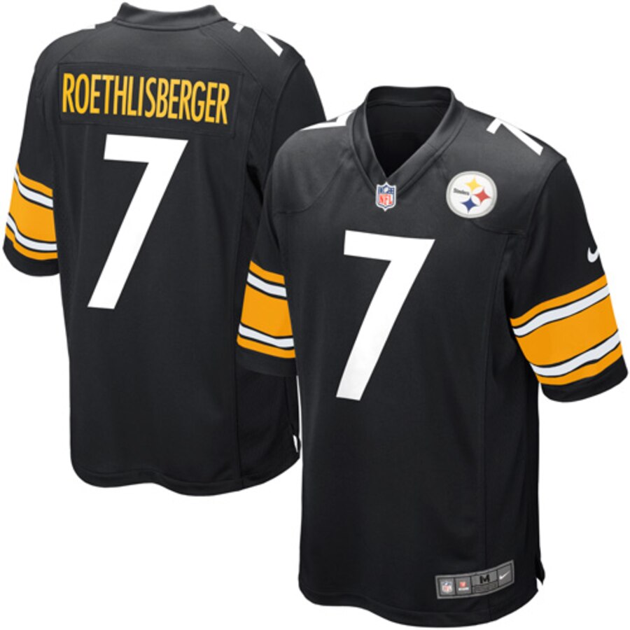 Ben Roethlisberger Pittsburgh Steelers Nike Youth Team Color Game Jersey Black