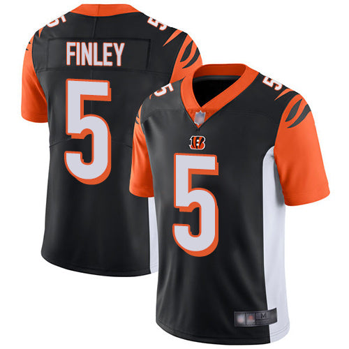 Bengals 5 Ryan Finley Black Team Color Mens Stitched Football Vapor Untouchable Limited Jersey