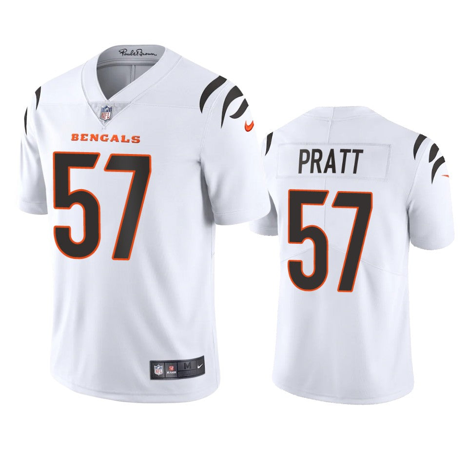 Bengals Germaine Pratt Vapor Limited White Jersey Mens