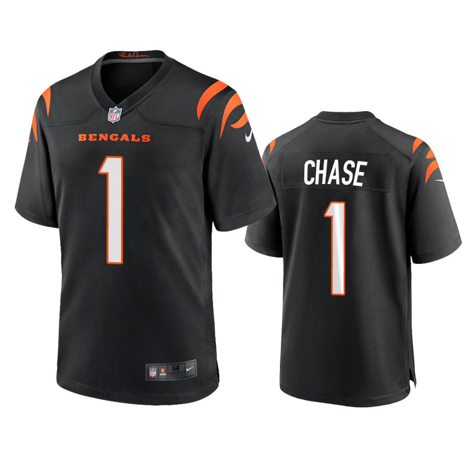 Bengals Jamarr Chase 2021 Nfl Draft Black Game Jersey