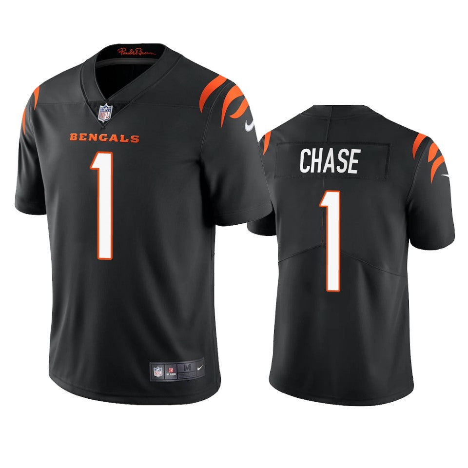 Bengals Jamarr Chase 2021 Nfl Draft Black Vapor Limited Jersey