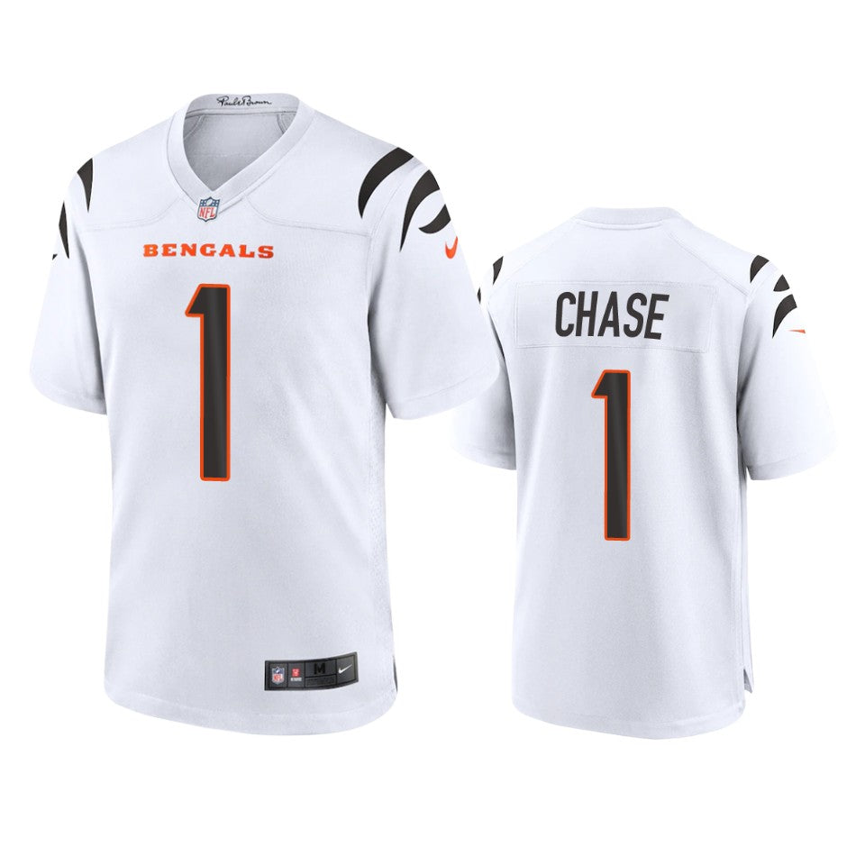Bengals Jamarr Chase 2021 Nfl Draft White Game Jersey