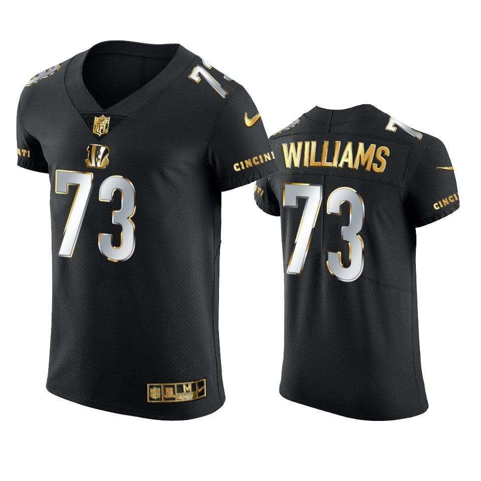 Bengals Jonah Williams Golden Edition Black Elite Jersey