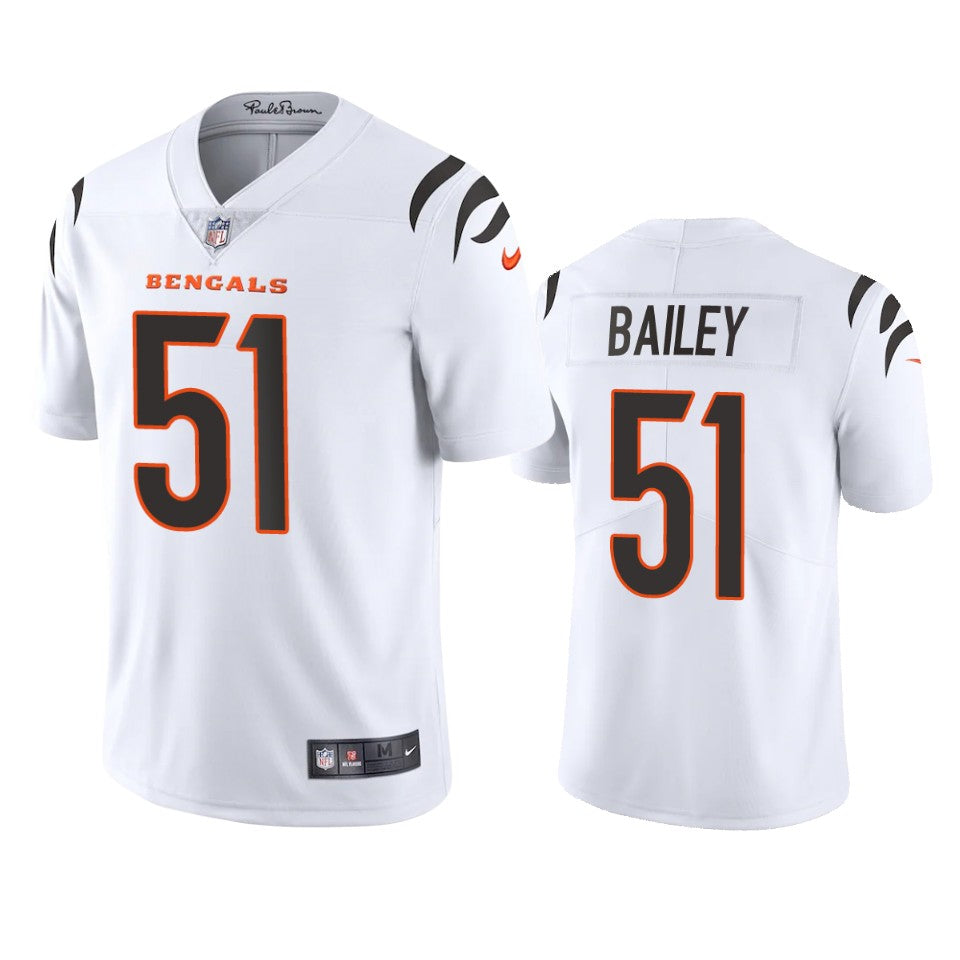 Bengals Markus Bailey Vapor Limited White Jersey Mens
