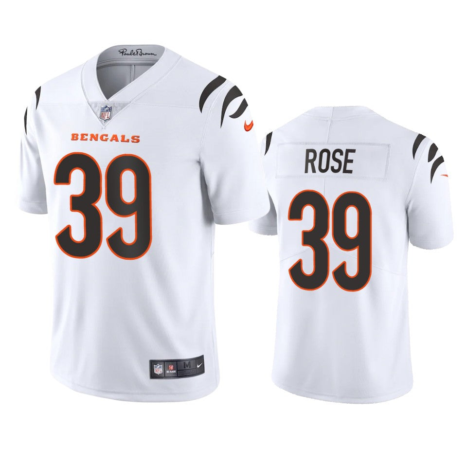 Bengals Winston Rose Vapor Limited White Jersey Mens