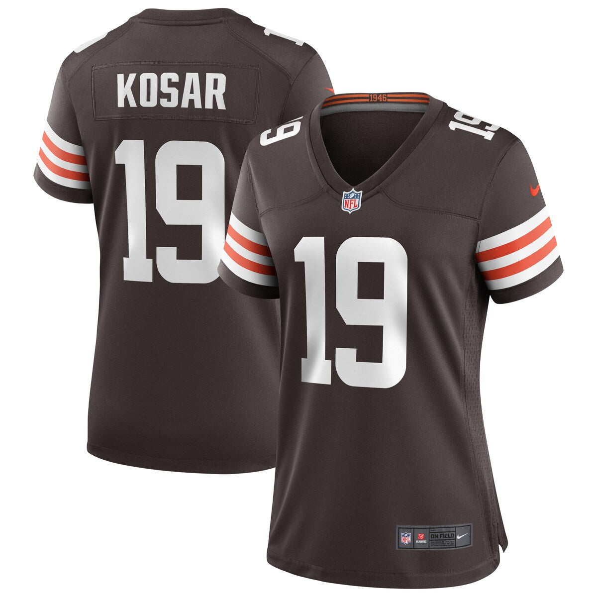 Bernie Kosar Cleveland Browns Nike Womens Game Retired Player Jersey Brown