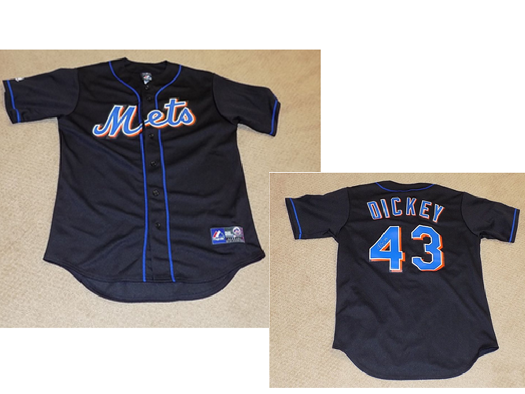 Big Size Mens New York Mets 43 Radickey Majestic Alternative Black Authentic Game Jersey