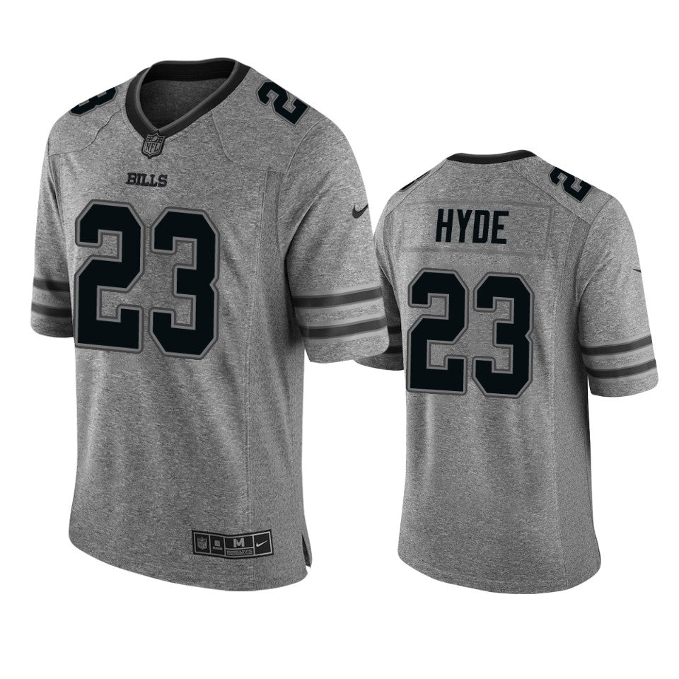 Bills 23 Micah Hyde Mens Jersey Gray Gridiron Gray Limited
