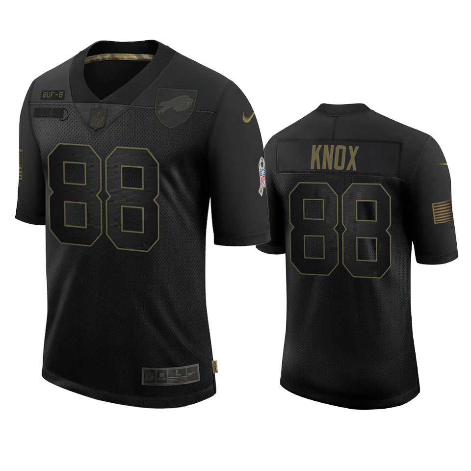 Bills Dawson Knox Limited Jersey Black 2020 Salute To Service