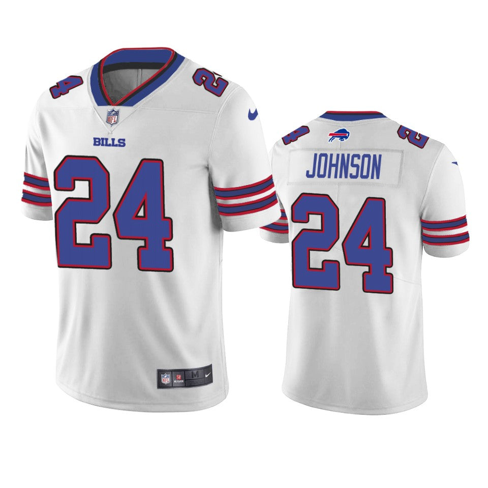 Bills Taron Johnson Vapor Limited White Jersey