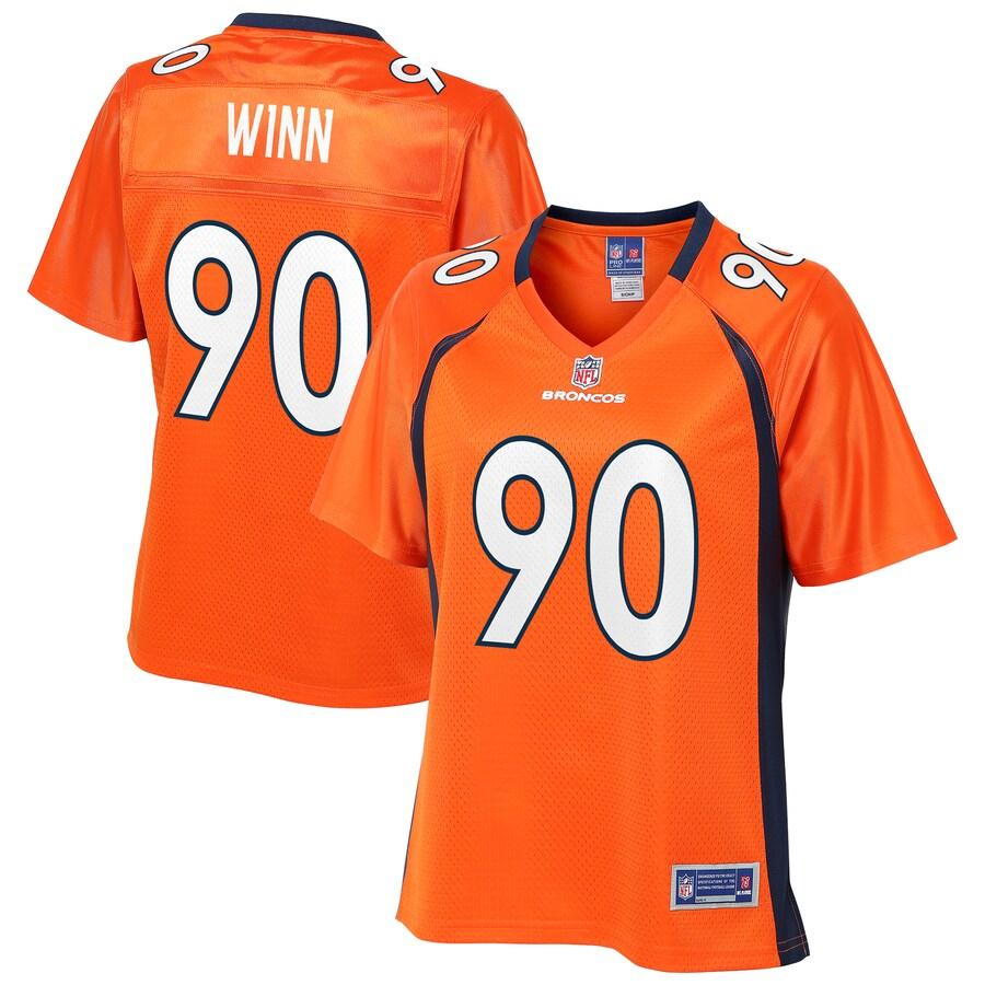 Billy Winn Denver Broncos Nfl Pro Line Womens Team Player Jersey Orange