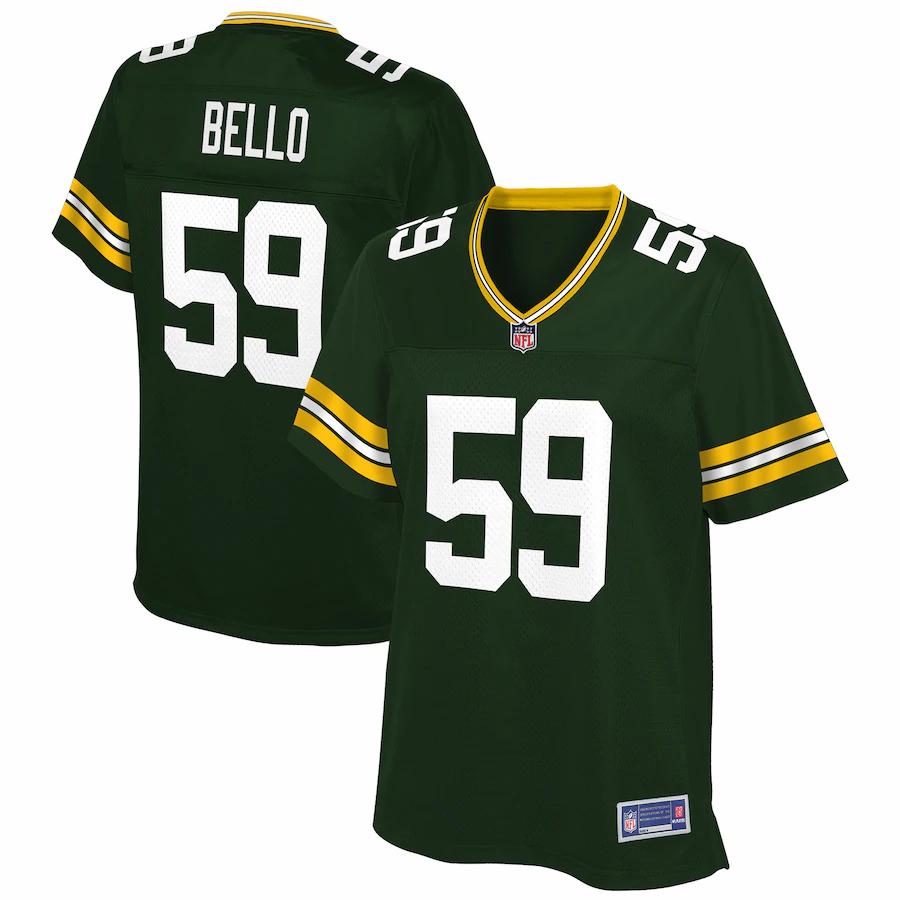 Bj Bello Green Bay Packers Nfl Pro Line Womens Player Jersey Green