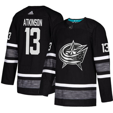 Blue Jackets 13 Cam Atkinson Black Authentic 2019 All star Stitched Hockey Jersey