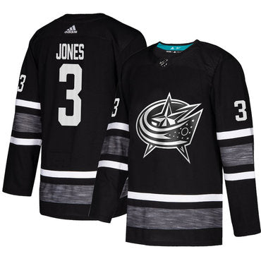 Blue Jackets 3 Seth Jones Black Authentic 2019 All star Stitched Hockey Jersey