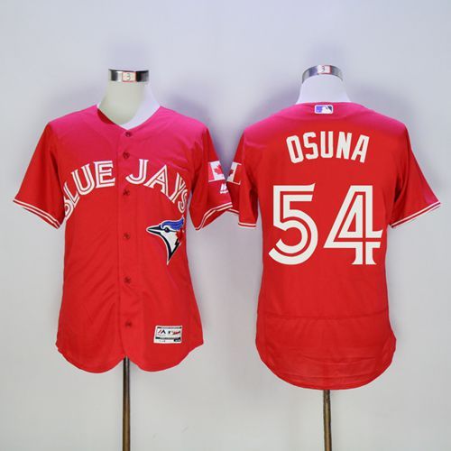 Blue Jays 54 Roberto Osuna Red Flexbase Authentic Collection Canada Day Stitched Mlb Jersey