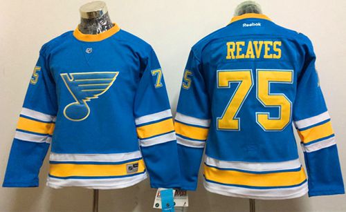 Blues 75 Ryan Reaves Light Blue 2017 Winter Classic Womens Stitched Nhl Jersey