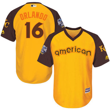 Bo Jackson Gold 2016 Mlb All star Jersey Mens American League Kansas City Royals 16 Cool Base Game Collection