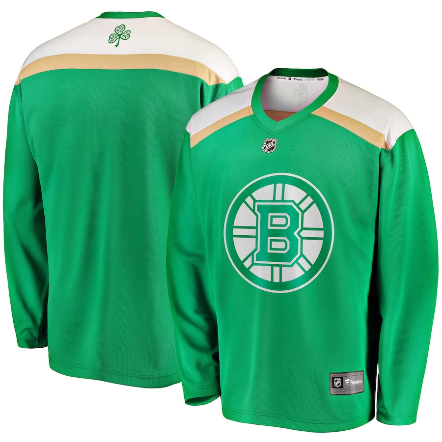 Boston Bruins Fanatics Branded 2020 St Patricks Day Replica Jersey Green