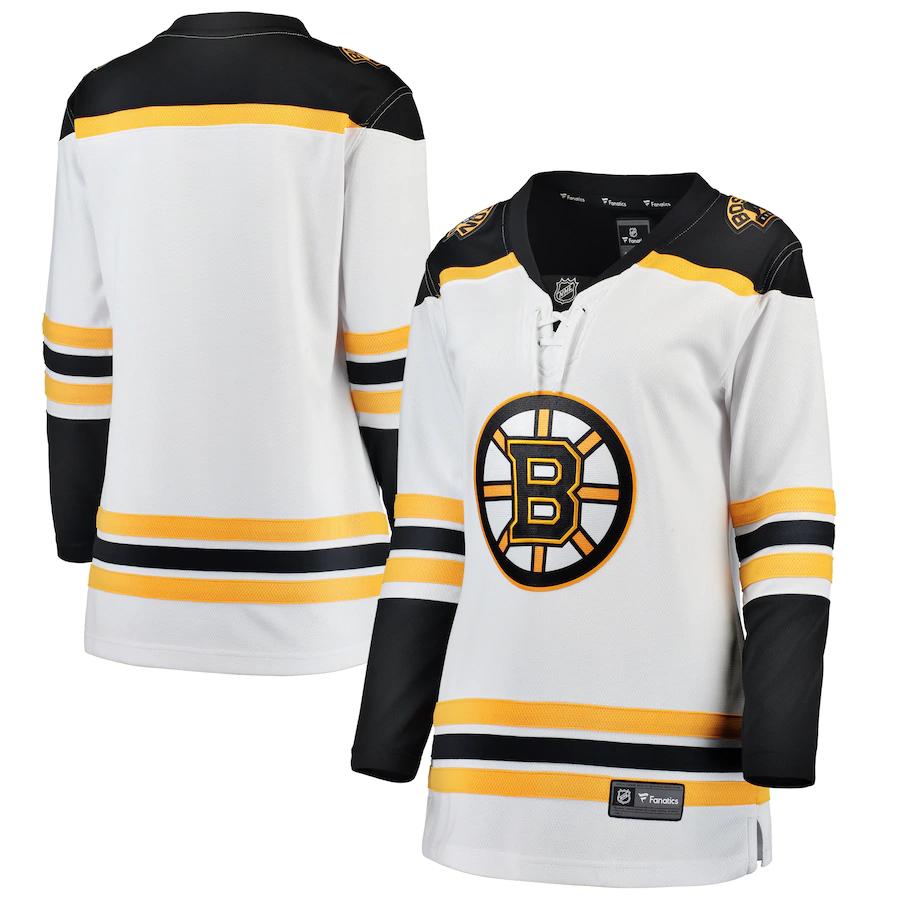Boston Bruins Fanatics Branded Womens Away Breakaway Jersey White